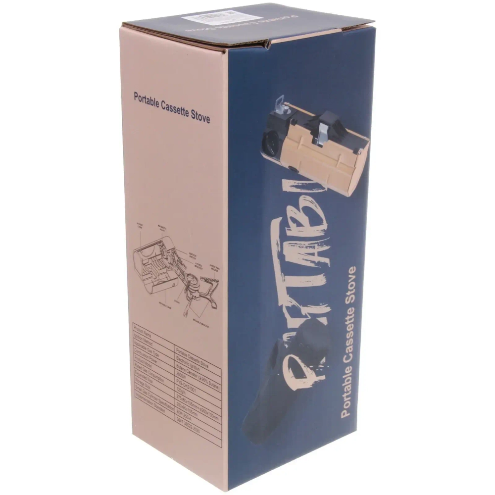 Плита газовая портативная (цанга), с пьезоподжигом, складная DKS1001