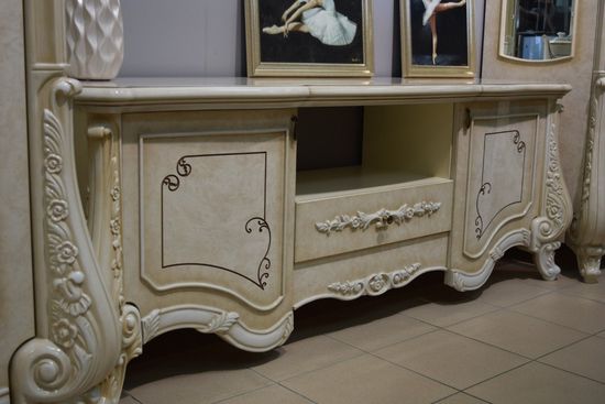 Гостиная модульная МАРСЕЛЛА корень ясеня глянец