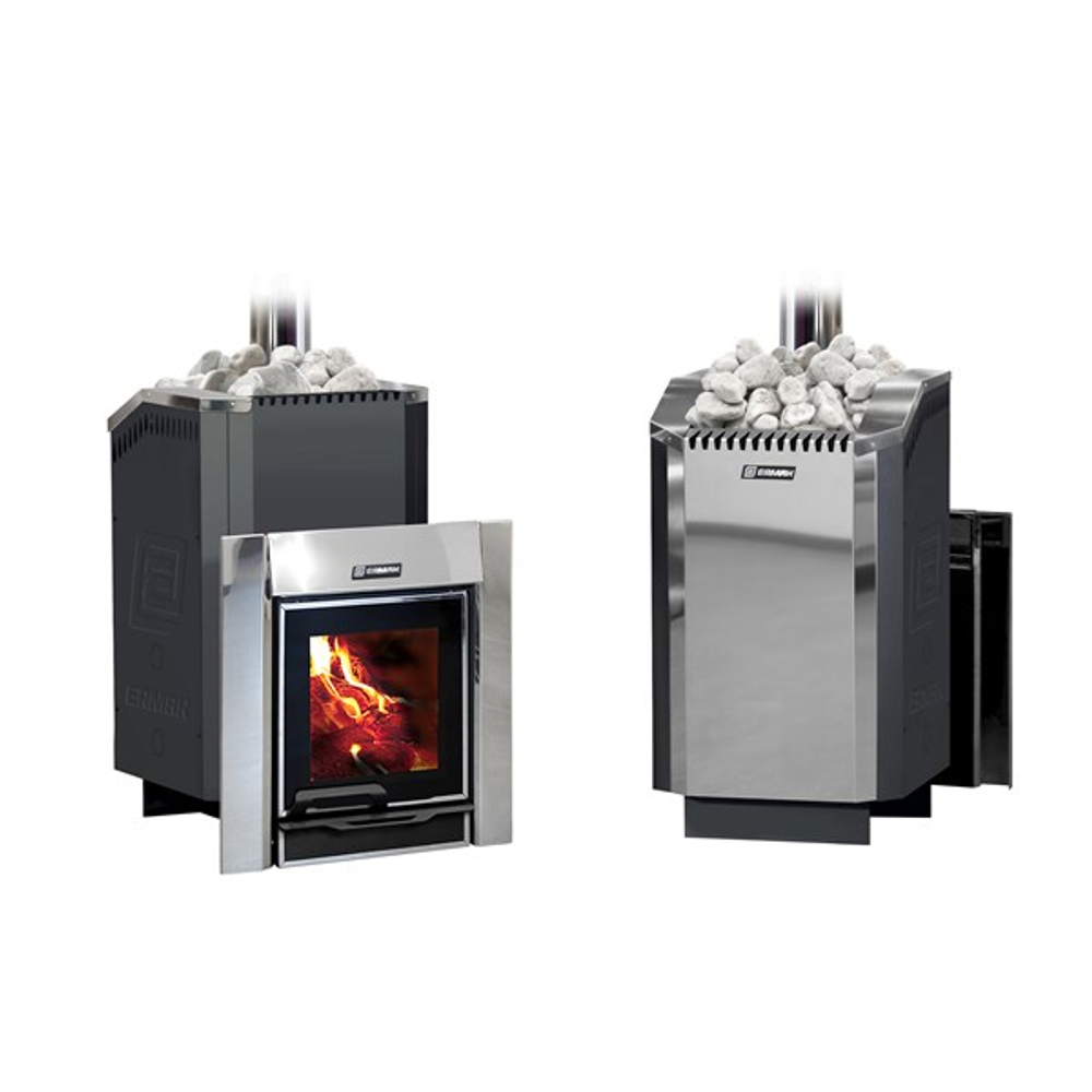 Дровяная печь для бани ЕРМАК 16 ПРЕМИУМ (Нерж.)