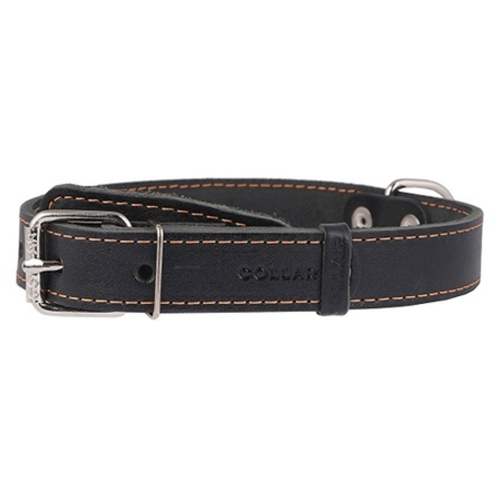 Ошейник "CoLLaR"	 одинарный (ширина 25мм, длина 38-50см) черный