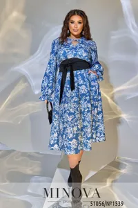 Платье 1539-синий Minova