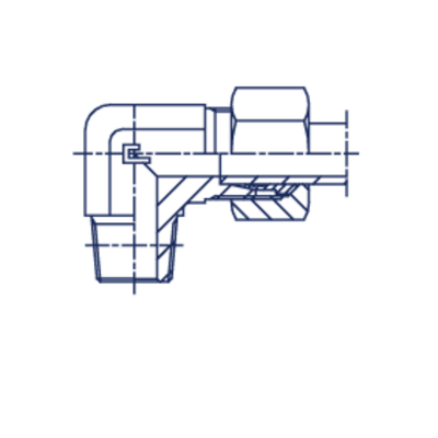 Штуцер FC90 DS20 NPT 1/2 (в сборе, B4)