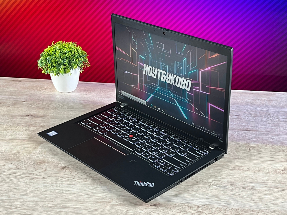 Ноутбук Intel Lenovo ThinkPad T490, 14 FHD IPS, core i5-8265U, 8 Gb RAM, 256 Gb SSD, Win Pro, русская клавиатура