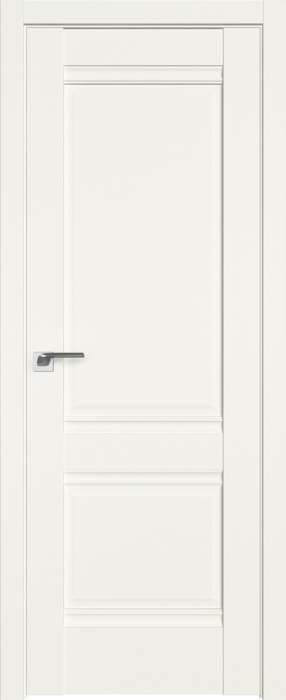 Дверь межкомнатная Профиль Дорс 1 U, цвет дарк вайт, экошпон, глухая