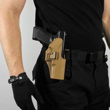 Кобура пластиковая для пистолета Glock S17, coyote