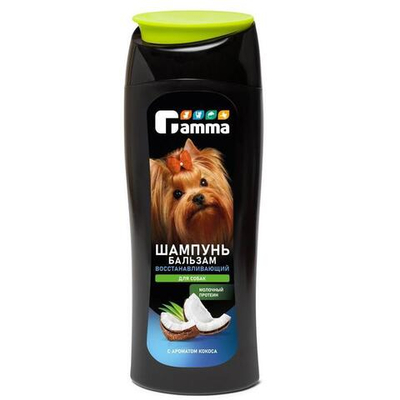 Шампунь-бальзам восстанавливающий для собак, 400мл, Gamma