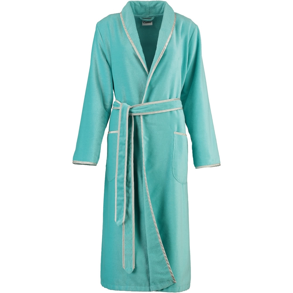 Халат велюровый Cawo 4321 бирюзовый Германия фото