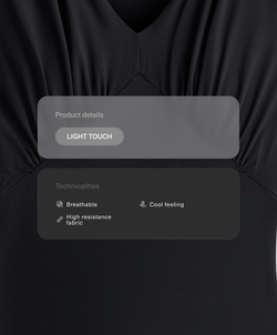 Oysho Длинный комбинезон Light Touch с V-образным вырезом, черный