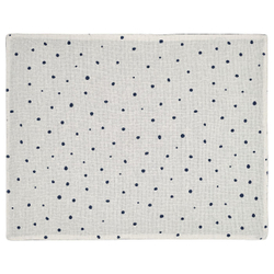 IKEA NISSÖGA  (ИКЕА НИССÖГА)  -  Коврик, белый/синий, 45x35 см