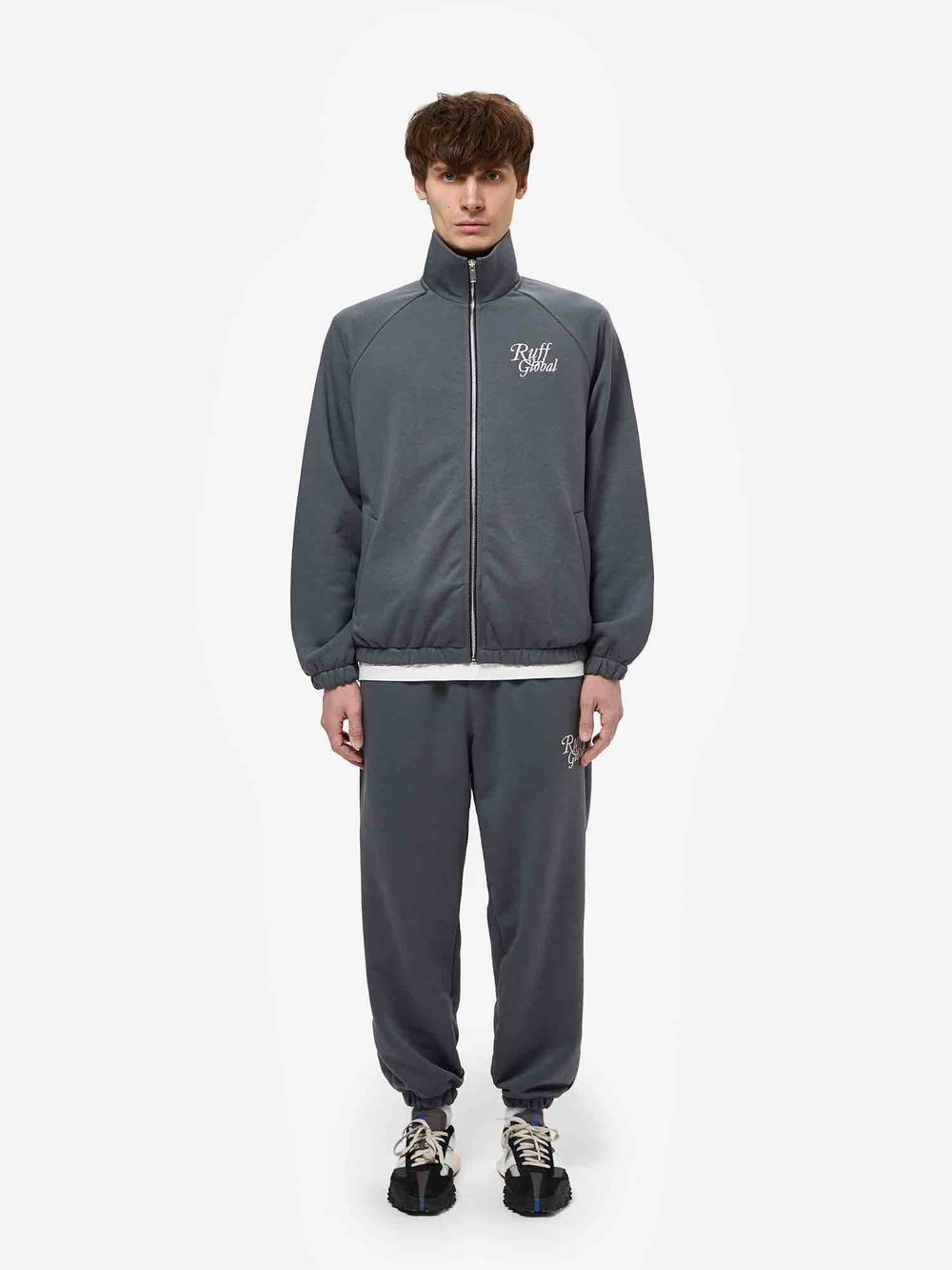 Купить Толстовка RUFF Global Full Zip темно-серая Толстовка RUFF Global Full Zip темно-серая