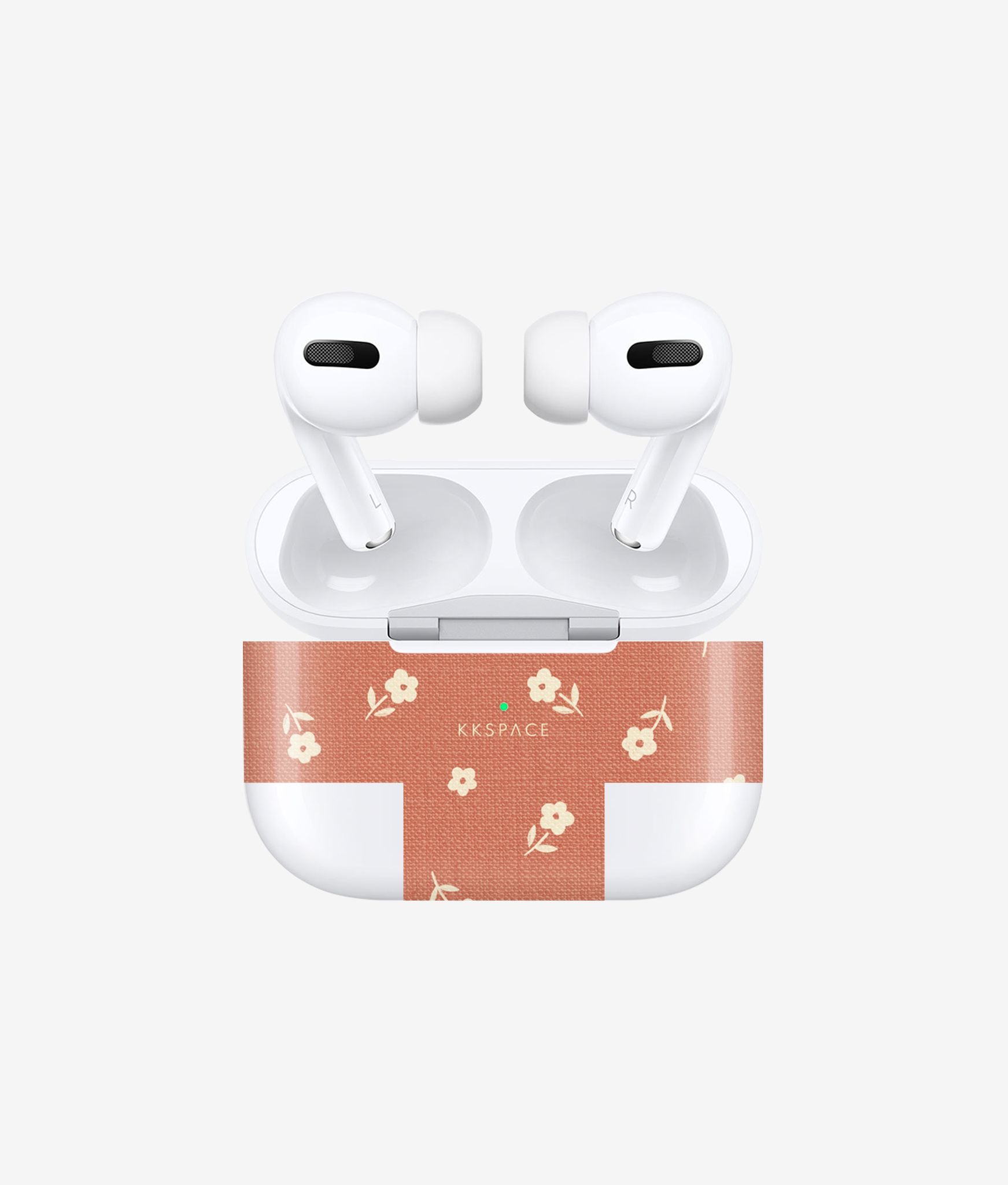 Виниловая наклейка EARLY FLOWERS (оранжевый) для AirPods