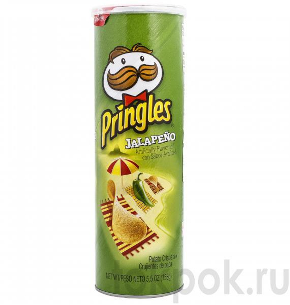 Чипсы Pringles Jalapeno со вкусом перчика халапеньо, 158 гр
