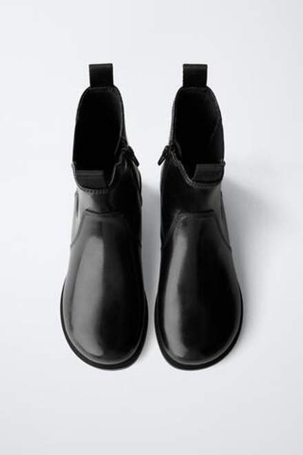 ZARA БОТИНКИ ЧЕЛСИ, ЧЕРНЫЙ