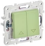 SKANDY Выключатель жалюзи 10А SK-V12G мятный IEK