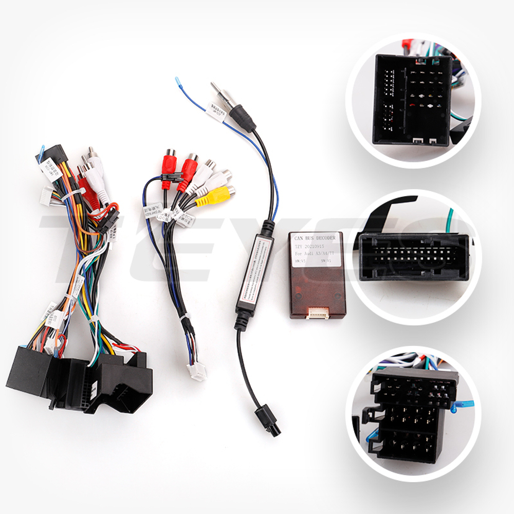 Комплект рамки с разъёмами 9" Audi A4 2000-2007 (B6, B7) - Car-Smart 050