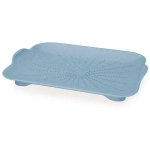 Дуршлаг Slim плоский, серо-голубой