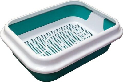 Туалет для кошек МегаКис с сеткой и рамкой 46*34,5*14 см