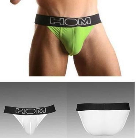 Мужские трусы танга зеленые HOM NIGHT THERAPY TANGA BRIEF GREEN