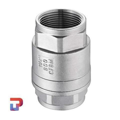 Клапан обратный нержавеющий пружинный межфланцевый тарельчатый ду100 ру40 AISI304