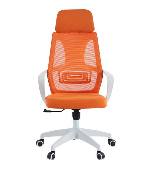 Офисное кресло Chairman CH636 белый пластик, оранжевый