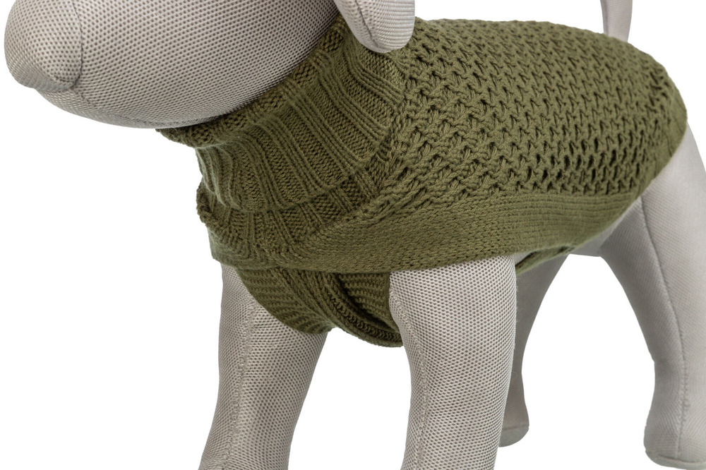 Пуловер Norwood, XS: 27 см, оливково-зеленый, Trixie