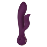 Фиолетовый вибратор-кролик Fantasy - 22,25 см. (Цвет: фиолетовый)