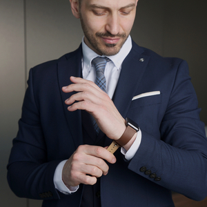 Ремешок для Apple Watch 40/41/42 mm из кожи теленка цвета шоколад