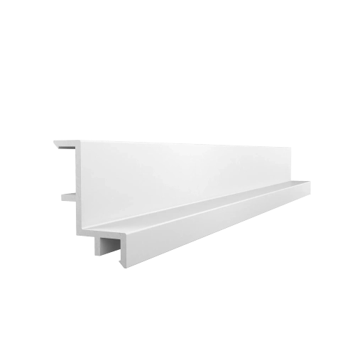 Опорный профиль для переливной решетки ACON 20×34 мм белый, 2м