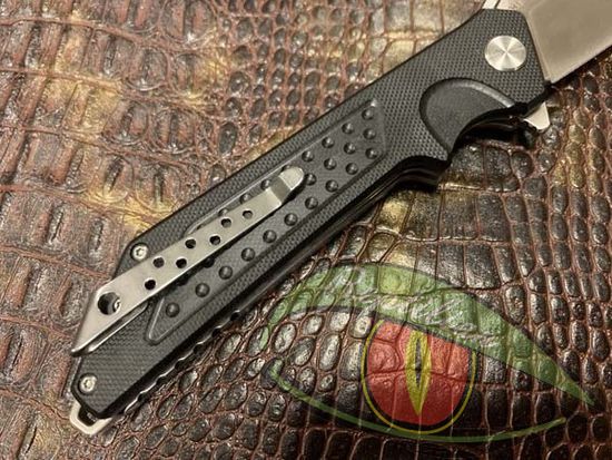 Складной нож Reptilian ВИСТ-01 c клинком из стали D2, рукоять G10