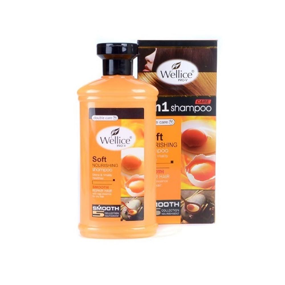 Шампунь Wellice Pro-V Яичный для поврежденных волос Soft Nourishing 3 in 1 400 г