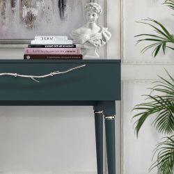 Консоль Арт Колор matte Классик Сильвер Зеленый бирюзовый матовый