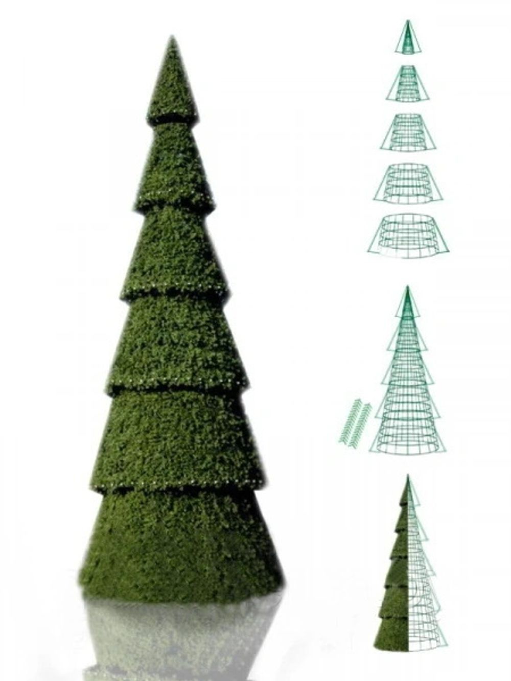 Светодинамическая елка сегментная, встроенное освещение - "Сибирская" 23 м