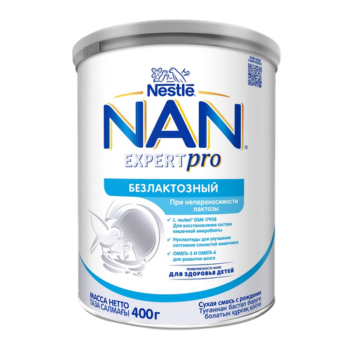 Nan ExpertPro Безлактозный Сухая Смесь с Рождения 400гр