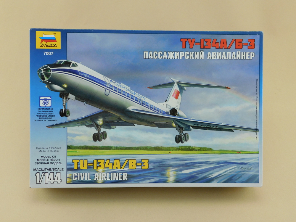 Сборная модель Ту-134 А/Б-3 (М1:144)