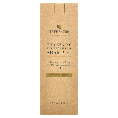 Tree To Tub, Густой шампунь с биотином и кофеином, смесь для активации, 250 мл (8,5 жидк. Унции)