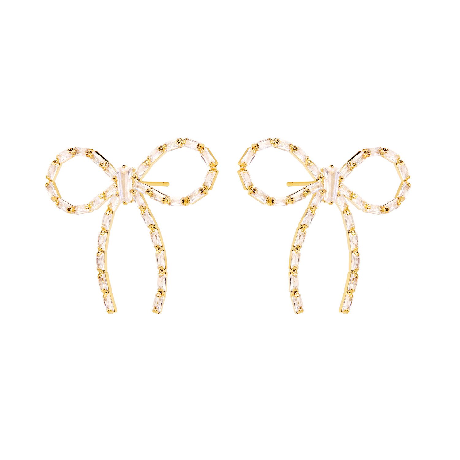 Серьги Dazzle Bow Earrings – Gold