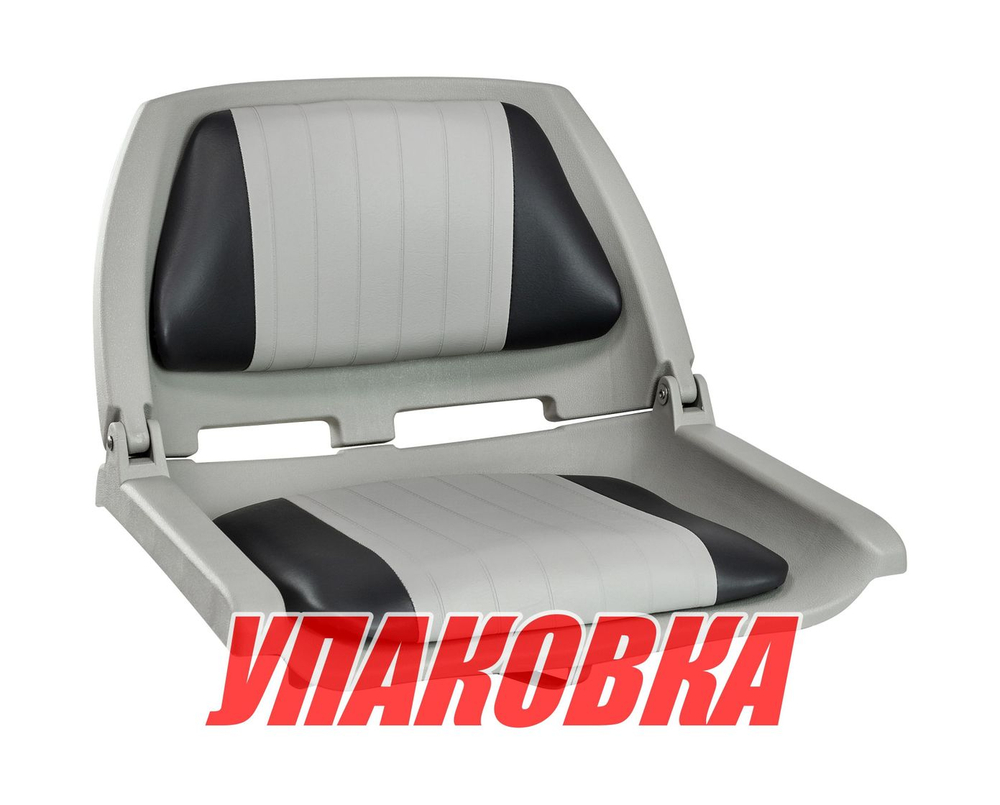 Кресло для катера (яхты) мягкое складное, обивка винил, цвет серый/угольный, Marine Rocket (упаковка из 4 шт.) (75259GC-MR_pkg_4)