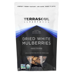 Terrasoul Superfoods, сушеная белая шелковица, несульфированный, 141 г (5 унций)
