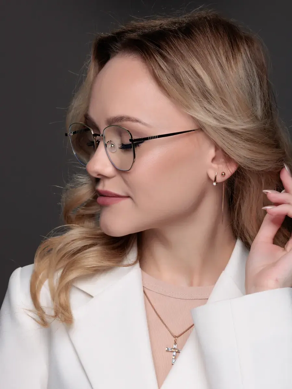 Очки для компьютера имиджевые защитные прозрачные нулевки