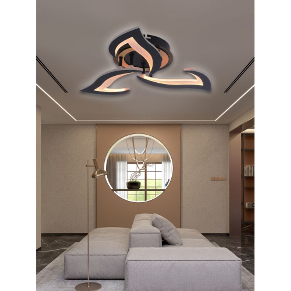 Светильник потолочный светодиодный Rivoli Cassandra 6194-703 LED 3000-6250К 42 Вт с пультом | Интерьерные светодиодные светильники
