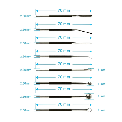 Набор электродов монополярных для коагулятора Ellman Surgitron, диаметр штекера 2,4 мм