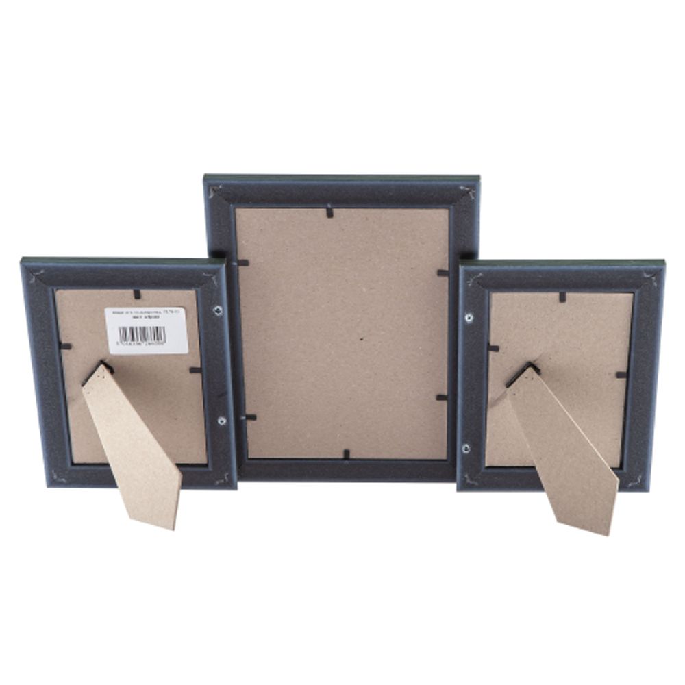 Фоторамка Image Art PL76-03 пластиковая мультирамка размер фото 10х15 и 15х21 цвет зебрано на 3 фото | Image Art