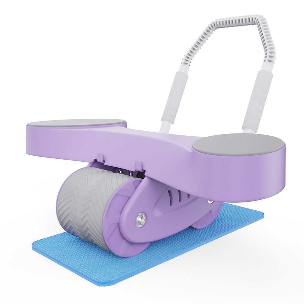 Тренажёр для пресса AB Roller SND-P фиолетовый с ковриком 34 х 17 x 0.6 cм