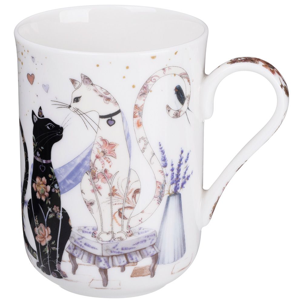 КРУЖКА LEFARD "ЛАВАНДОВЫЕ КОТЫ" 330 МЛ (КОР=24ШТ.)