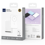 Внешний аккумулятор Wiwu Wi-P043 Magnetic Power Bank 10000 mAh 20W, Белый
