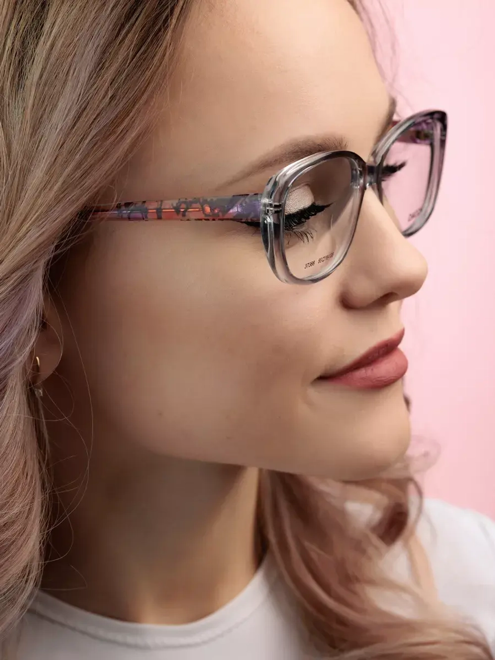 Оправа для очков для зрения пластиковая кошачий глаз