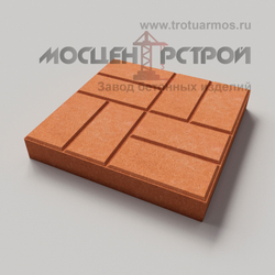 Тротуарная плитка 8 кирпичей 500х500х70