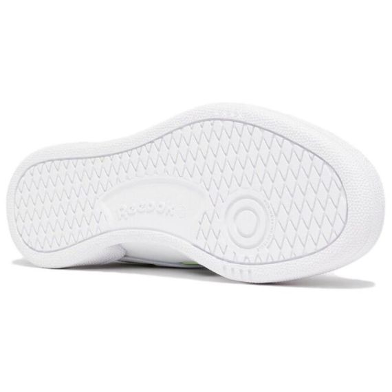reebok Club C Series Кроссовки для скейтбординга Низкие Бело-зеленые Унисекс