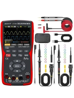Цифровой мультиметр ZOYI ZT-703S двухканальный 50 МГц*2 /250 МС/с переменного/постоянного напряжения тока Ом частоты диодов сопротивления емкости