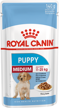 Royal Canin Medium Puppy влажный корм для щенков (в соусе) 140 гр